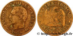 Cinq centimes Napoléon III, tête nue 1854 Lyon F.116/12 B12 