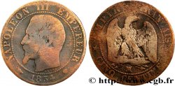 Cinq centimes Napoléon III, tête nue 1854 Marseille F.116/14 B8 