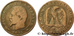Cinq centimes Napoléon III, tête nue 1855 Strasbourg F.116/20 B12 