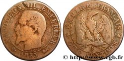 Cinq centimes Napoléon III, tête nue 1855 Lyon F.116/23