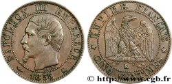 Cinq centimes Napoléon III, tête nue 1855 Bordeaux F.116/24 TTB48 