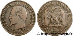 Cinq centimes Napoléon III, tête nue 1855 Bordeaux F.116/24 B12 