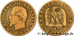 Cinq centimes Napoléon III, tête nue 1856 Paris F.116/30 B12 