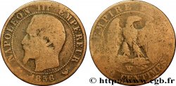 Cinq centimes Napoléon III, tête nue 1856 Lille F.116/36 VG8 