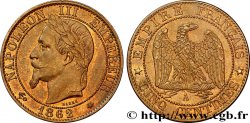 Cinq centimes Napoléon III, tête laurée 1862 Paris F.117/7 SUP58 