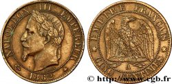 Cinq centimes Napoléon III, tête laurée 1862 Paris F.117/7 TTB48 