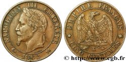 Cinq centimes Napoléon III, tête laurée 1862 Bordeaux F.117/9