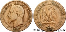 Cinq centimes Napoléon III, tête laurée 1862 Bordeaux F.117/9 TB20 