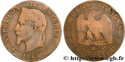 Cinq centimes Napoléon III, tête laurée 1865 Strasbourg F.117/17 B8 