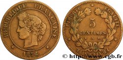 5 centimes Cérès 1876 Paris F.118/13