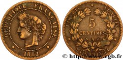 5 centimes Cérès 1882 Paris F.118/23 TB20 