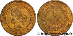5 centimes Cérès 1889 Paris F.118/31 SUP58 