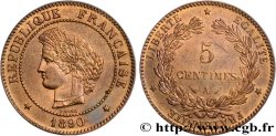 5 centimes Cérès 1890 Paris F.118/32 SUP58 