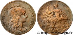 5 centimes Daniel-Dupuis 1898  F.119/5 XF40 