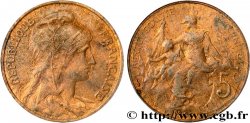 5 centimes Daniel-Dupuis 1907  F.119/17 TTB54 
