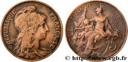 5 centimes Daniel-Dupuis 1909  F.119/20 TB20 