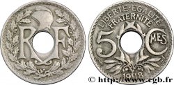 5 centimes Lindauer, grand module 1918 Paris F.121/2 TTB40 