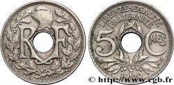 5 centimes Lindauer, grand module 1920 Paris F.121/4 TTB40 