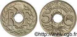 5 centimes Lindauer, petit module 1927 Paris F.122/12 AU55 
