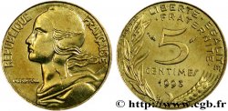 5 centimes Marianne, 3 plis 1993 Pessac F.125/32 SPL63 