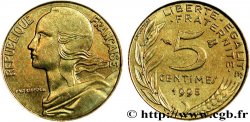 5 centimes Marianne, 3 plis 1995 Pessac F.125/37 AU58 