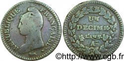 Un décime Dupré, grand module 1799 Paris F.129/22