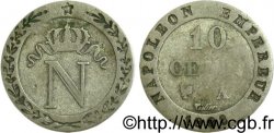 10 cent. à l&nbsp;N couronnée 1808 Paris F.130/2 B12 