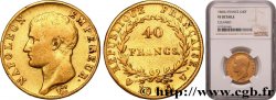 40 francs or Napoléon tête nue, calendrier grégorien 1806 Turin F.538/4