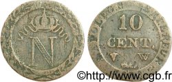Faux de 10 cent. à l&nbsp;N couronnée 1808 Lille F.130/9 var. TB35 