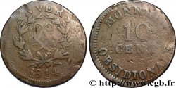 10 cent. Anvers au double L, frappe de l’atelier de Wolschot 1814  Anvers F.130C/1 B10 