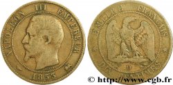 Dix centimes Napoléon III, tête nue 1853 Lyon F.133/5
