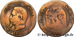 Dix centimes Napoléon III, tête nue 1853 Marseille F.133/8 B12 