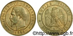 Dix centimes Napoléon III, tête nue 1854 Paris F.133/11