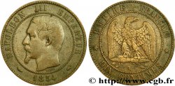 Dix centimes Napoléon III, tête nue 1854 Paris F.133/11