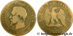 Dix centimes Napoléon III, tête nue 1854 Paris F.133/11