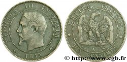 Dix centimes Napoléon III, tête nue 1855 Paris F.133/20 TB35 
