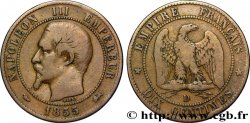 Dix centimes Napoléon III, tête nue 1855 Lyon F.133/25
