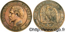 Dix centimes Napoléon III, tête nue 1855 Lille F.133/32