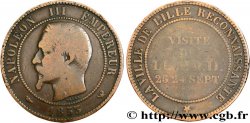 Module de dix centimes, Visite impériale à Lille les 23 et 24 septembre 1853 1853 Lille VG.3365  B12 