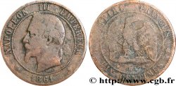 Dix centimes Napoléon III, tête laurée 1861 Strasbourg F.134/5 B8 
