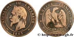 Dix centimes Napoléon III, tête laurée 1863 Paris F.134/10