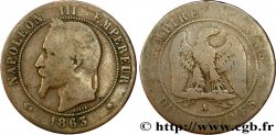 Dix centimes Napoléon III, tête laurée 1863 Paris F.134/10