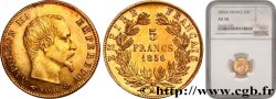 5 francs or Napoléon III tête nue, grand module 1856 Paris F.501/2