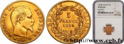 5 francs or Napoléon III tête nue, grand module 1860 Strasbourg F.501/13
