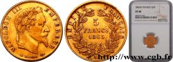 5 francs or Napoléon III, tête laurée 1865 Paris F.502/7