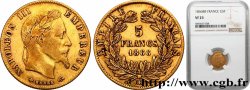 5 francs or Napoléon III, tête laurée 1866 Strasbourg F.502/10