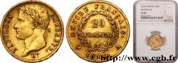 20 francs or Napoléon, tête laurée, Empire français 1814 Paris F.516/39