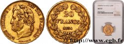 20 francs Louis-Philippe, Domard 1834 Lille F.527/10