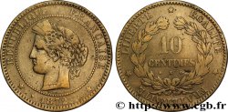 10 centimes Cérès 1872 Bordeaux F.135/9 TB35 