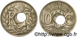 10 centimes Lindauer, perforation décentrée 1923 Poissy F.138/9 XF40 